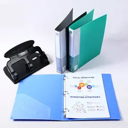 Deli 3 Ring Binder A4 File Folder For Documents Loose-leaf Paper Organizer Document File Storage A4 Ring Folder