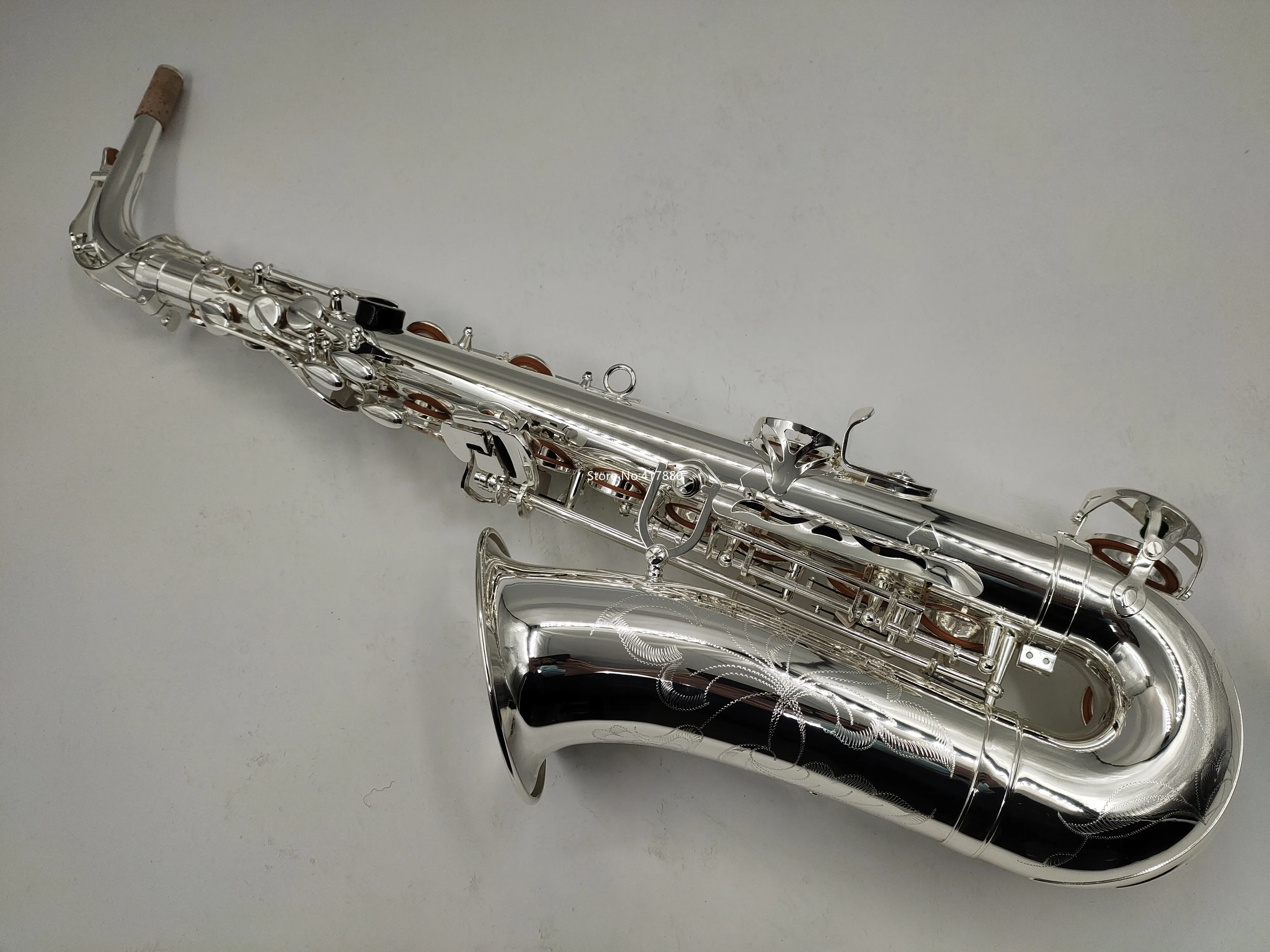 YAS62S Alto Saxophone Silver Plated Eb Tune E Flat Professional Musical Instrument With Case Free Shipping