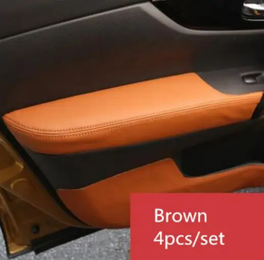 For Nissan Qashqai J11 2016 2017 2018 2019 2020 2021 Microfiber Leather Door Armrest Panel Protective Cover car interior