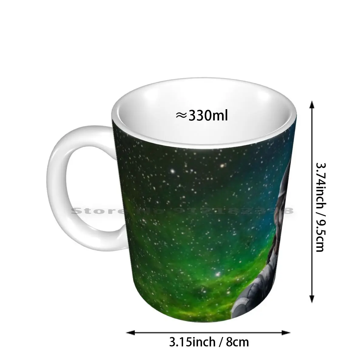 Galaxy Caveira Ceramic Mugs Coffee Cups Milk Tea Mug Space Chanka Space Pirates Pirates Galaxy Space Tachanka Rainbow 6