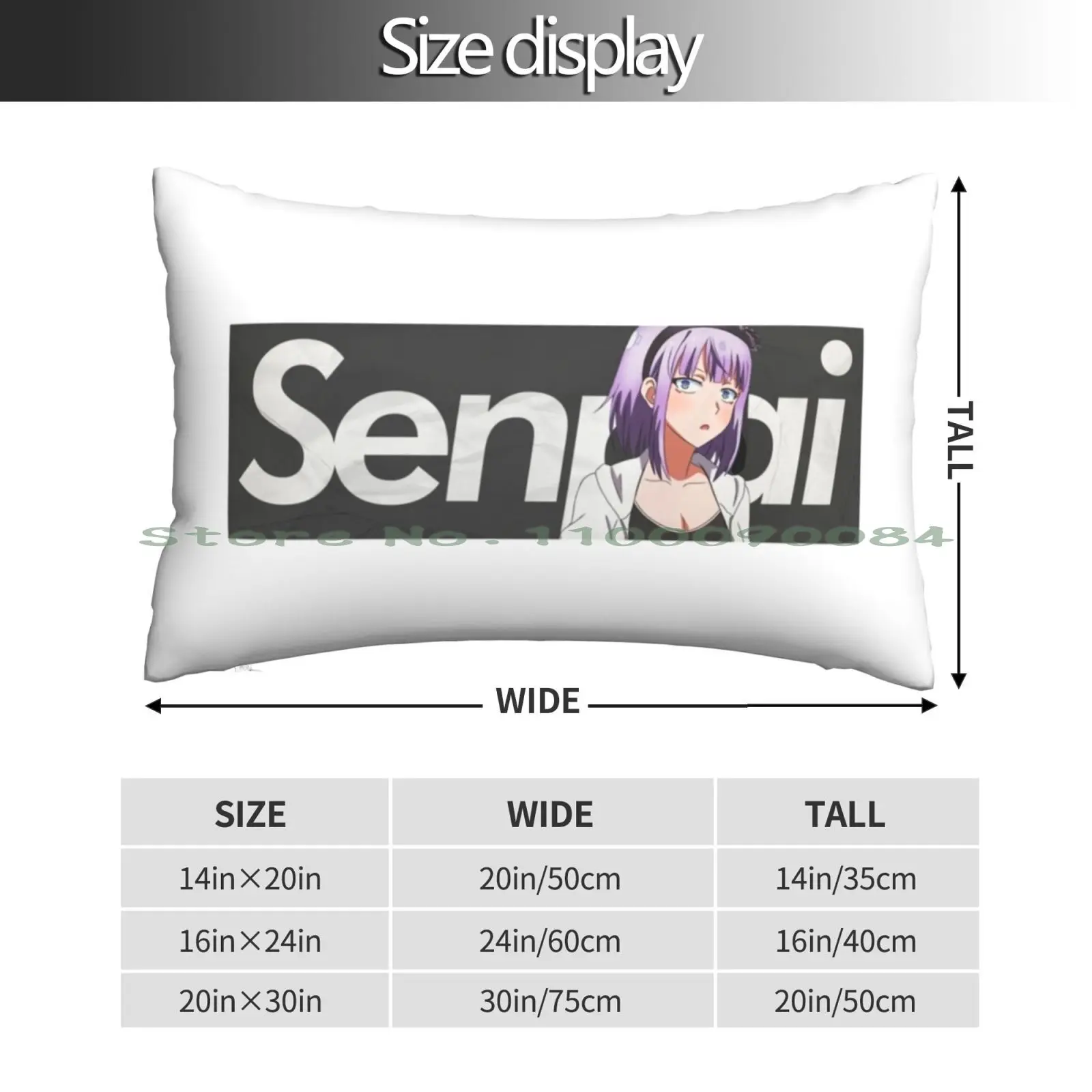 Hotaru Shidare | Dagashi Kashi Senpai Pillow Case 20x30 50*75 Sofa Bedroom Guitar Music Long Rectangle Pillowcover Home Outdoor