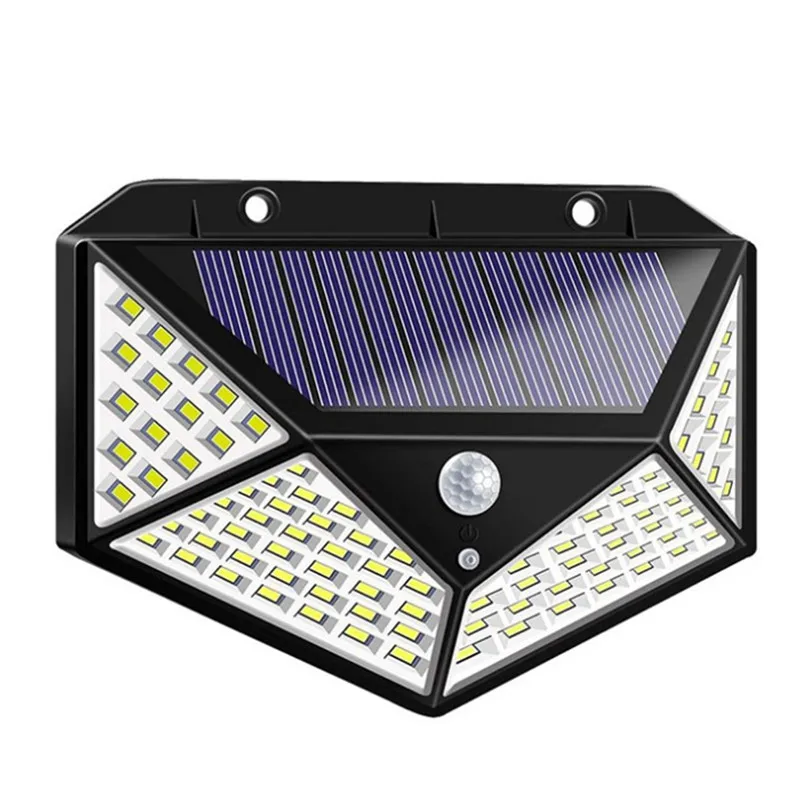 Imagem -02 - Led ao ar Livre Lâmpada Solar Pir Sensor de Movimento Luz Parede Solar Noite Lâmpada com Modos à Prova Impermeável Água Emergência Jardim Quintal Lâmpada 100 114