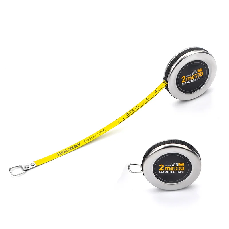 WINTAPE Mini 2M Measuring Tools Stainless Steel Retractable Metric Ruler π Tape Measure Construction Wood Measurement Tools