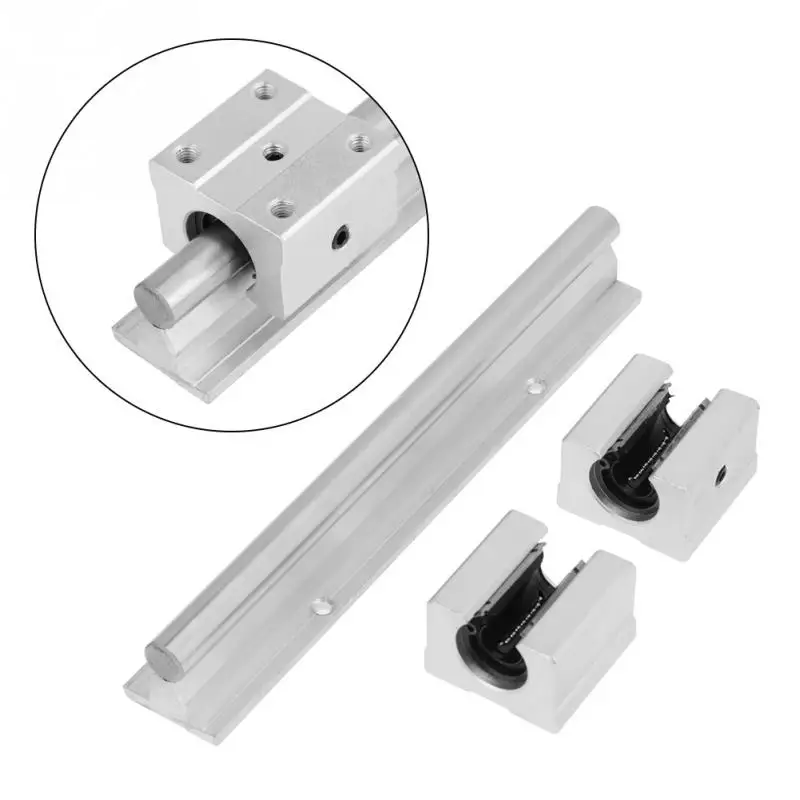 

2pcs SBR20 linear guide 100 1100 mm ANY LENGTH 20mm Linear rails 4pcs SBR20UU Ball Bearing Block CNC Router