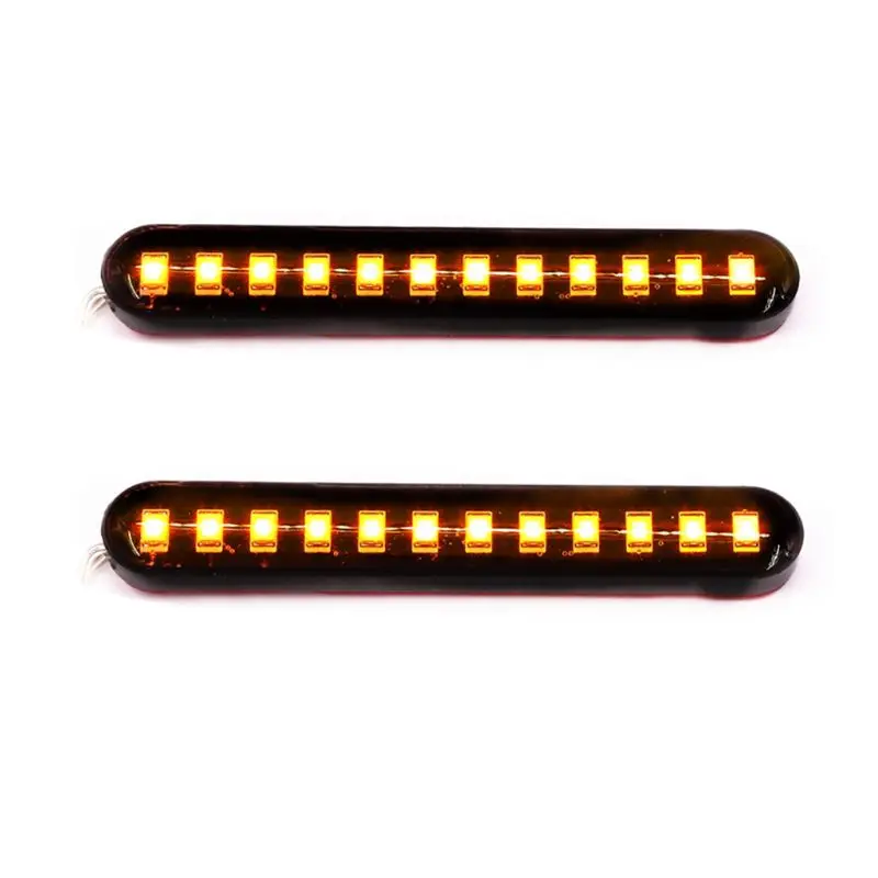 

Led DRL Streamer Flowing Strip Motorcycle Car Tail Turn Signal Brake Stop Light Vehicles Rear View Mirror Steering Light