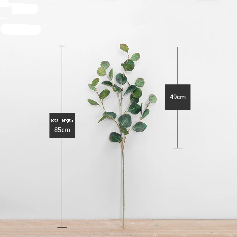 Home Decoration Accessories  Artificial flower Eucalyptus Leaf Artificial Plants Photography Porps Fake Plants For Garden Party