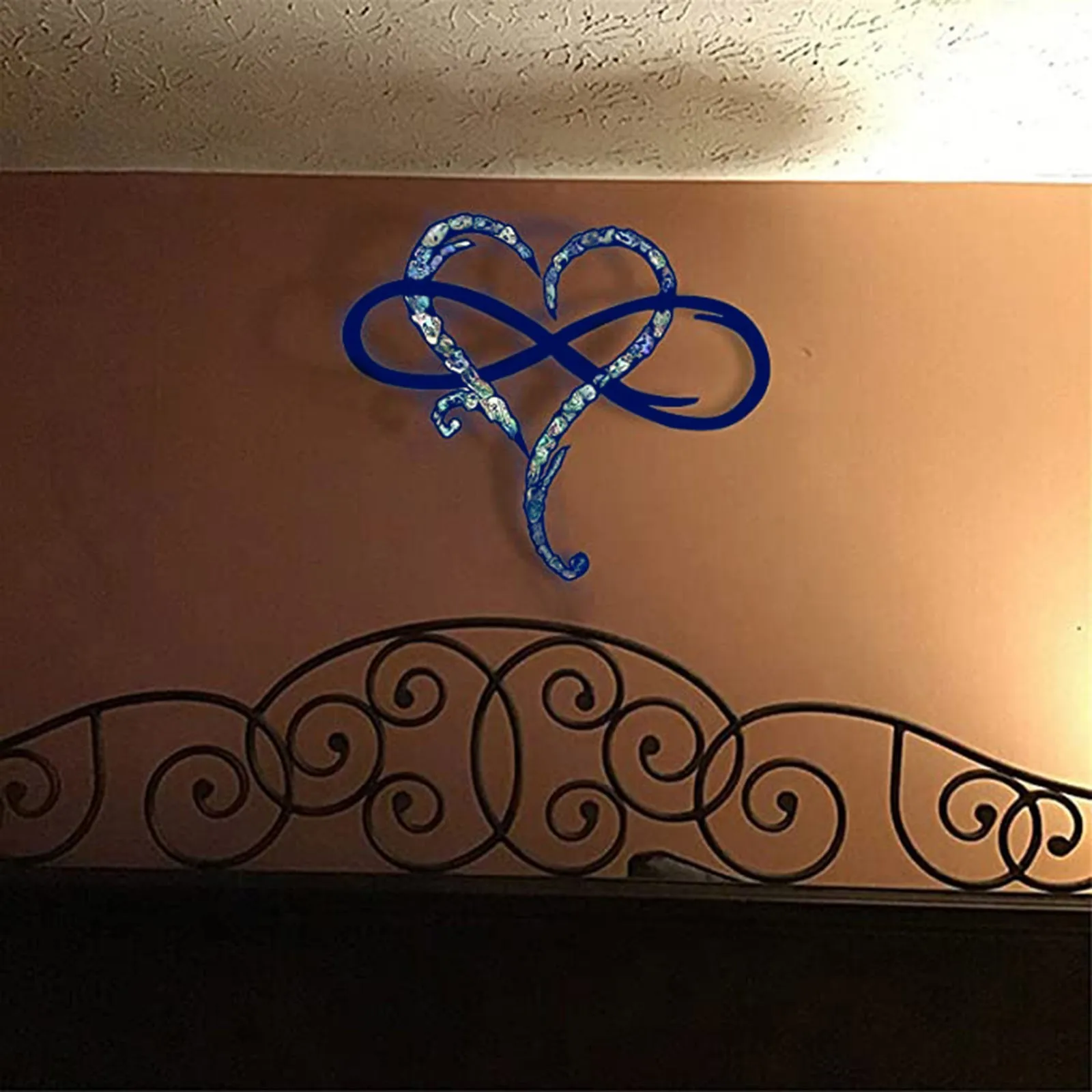 Infinity Heart Wall Decoration Steel Wall Decor Metal Wall Art Personalized Kids Room Decoration Accessories Room Decor #tp