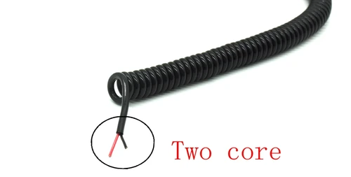 Imagen 2 del producto 1 Uds DIY línea rizada de resorte usb 2,0 línea usb 4 núcleos cable micro usb mini cable de datos de extensión usb 2m 200cm 5m 7,5 m