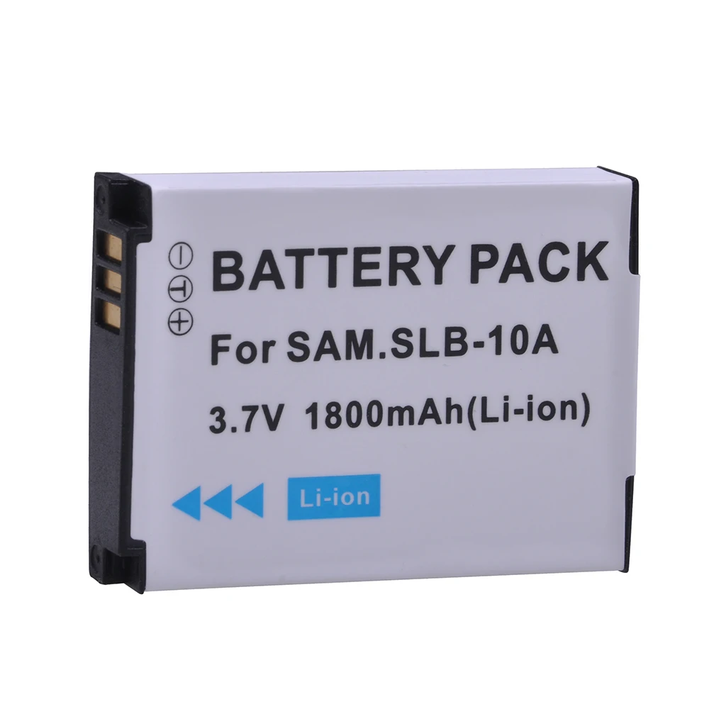 1pc 1800mAH SLB 10A SLB10A SLB-10A aparat bateria + LCD ładowarka do Samsung EX2F WB150F WB250F WB350F WB750 WB800F WB500 WB550