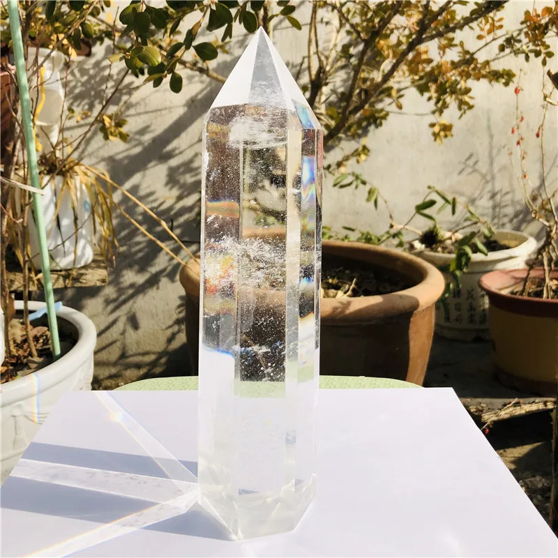 

1000-1100g High-temperature White Smelting Crystal Obelisk Quartz Point Specimen