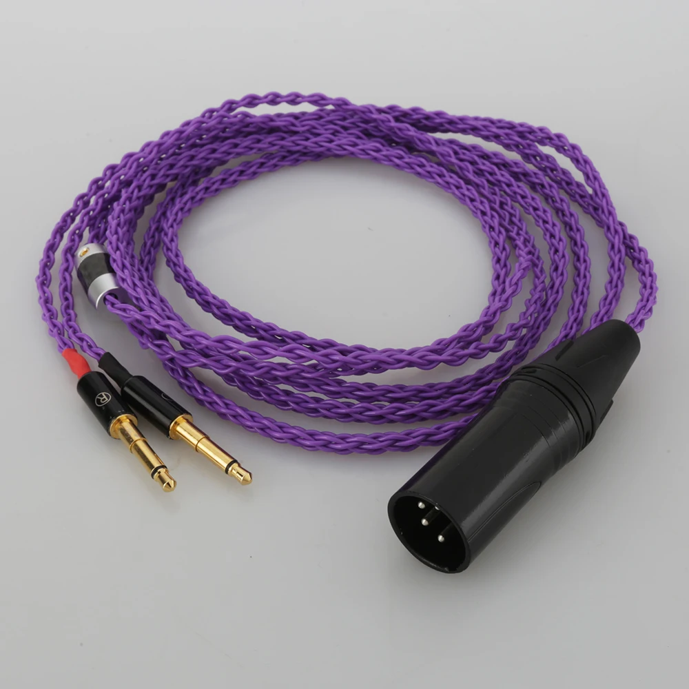 4Pin XLR Balanced Upgrade Cable for Meze 99 Classics T1P T5P t1 d8000 MDR-Z7 D600 D7100 Headphone Handmade