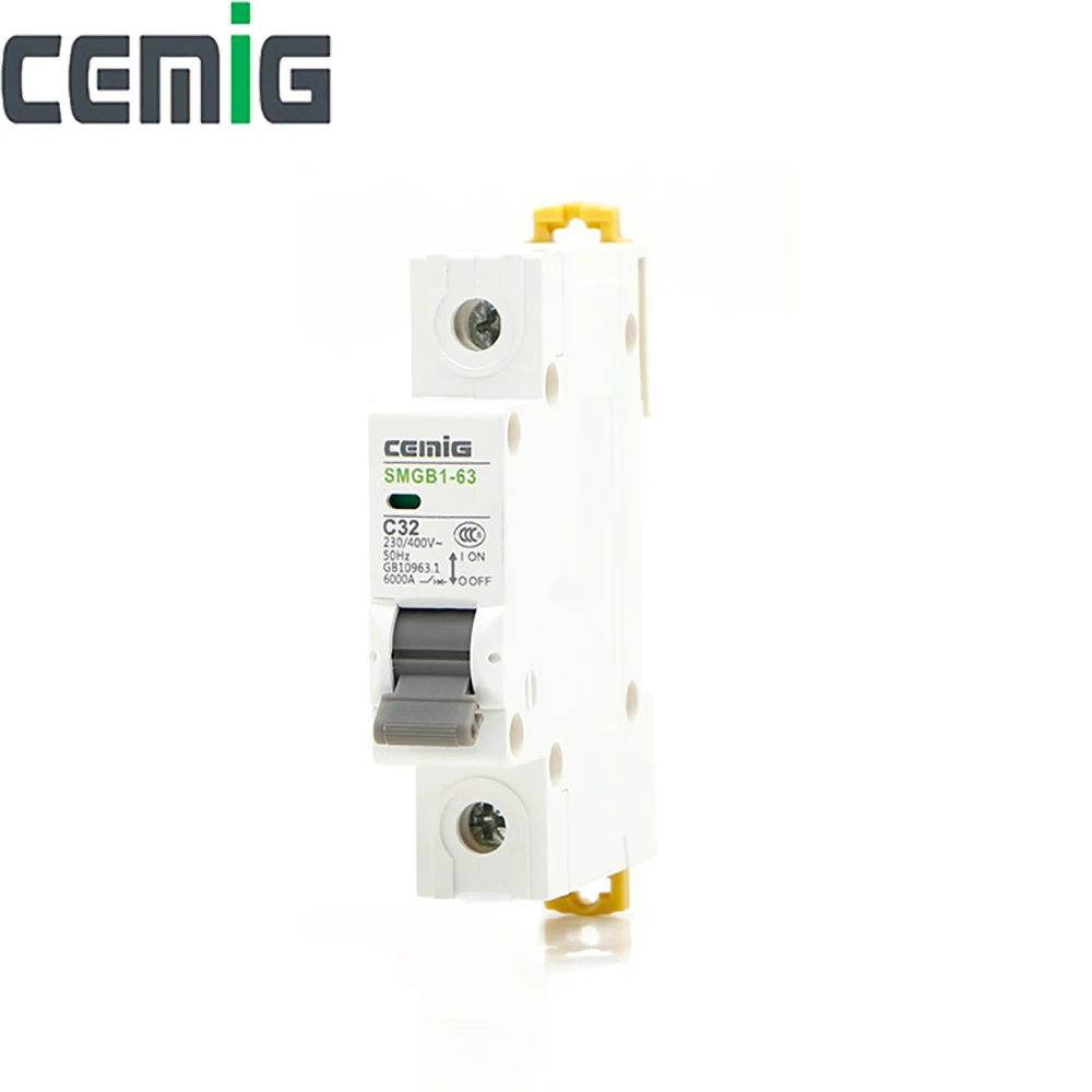 

1P Miniature Circuit Breaker AC230/400V 6KA Type C MCB Short Circuit And Overload Protection
