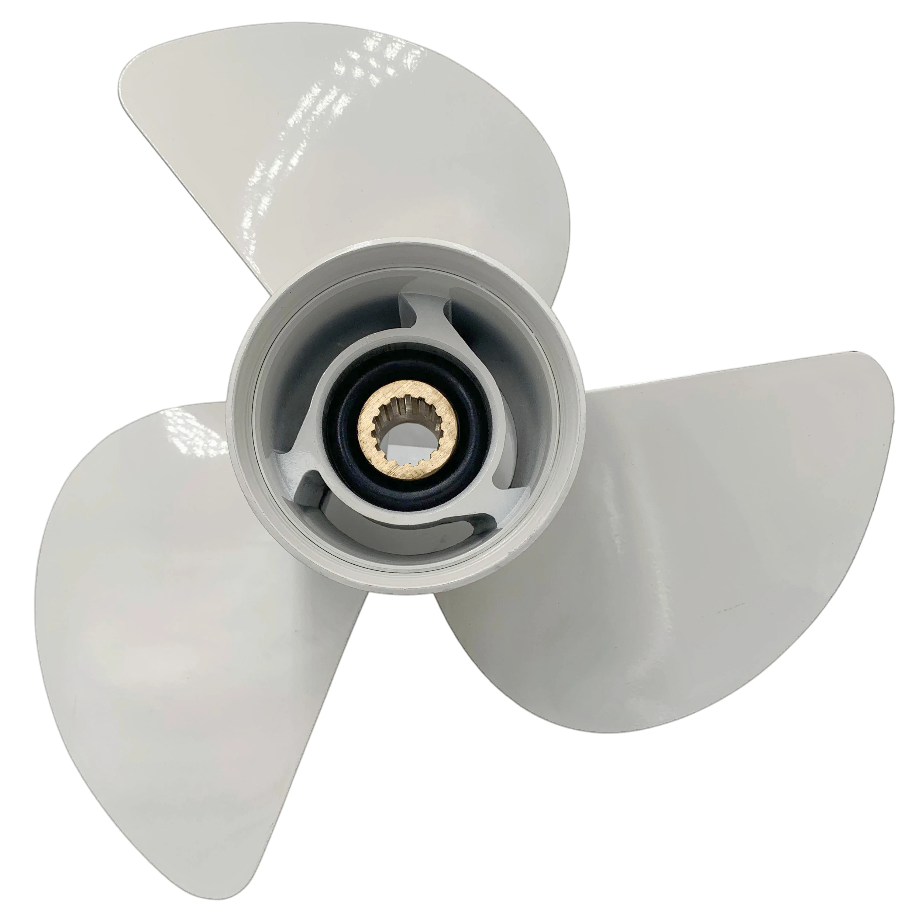 Boat propeller suit for Yamaha 13x19 aluminum prop 60-115HP 3 blade 15 tooth RH OEM No: 6E5-45941-00-EL