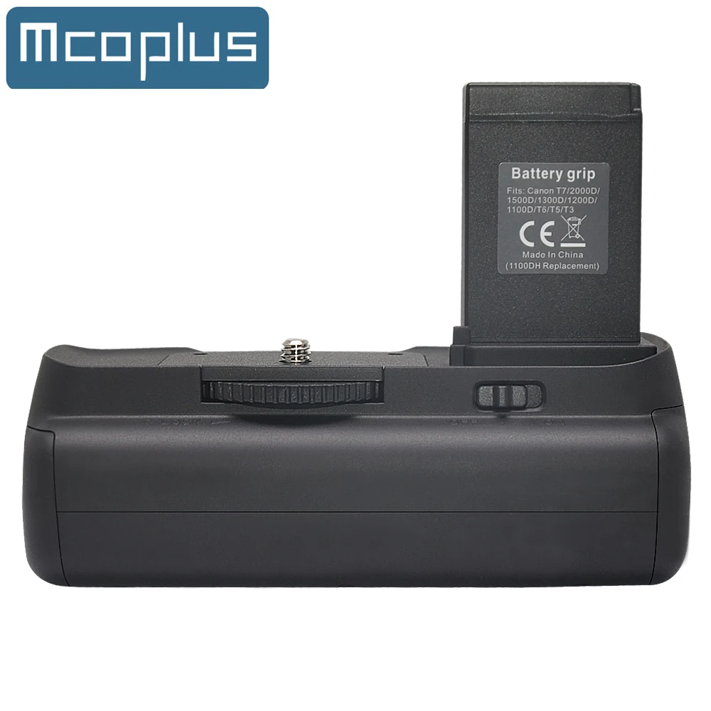 Mcoplus BG-1100D BG-E10 수직 배터리 그립 홀더 Canon EOS 1100D 1200D 1300D 1500D 2000D / T3 T5 T6 카메라 