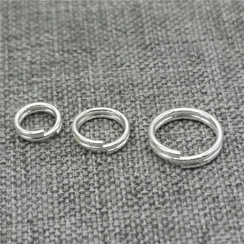 

30pcs of 925 Sterling Silver Split Rings 5mm 6mm 8mm for Jewelry Making