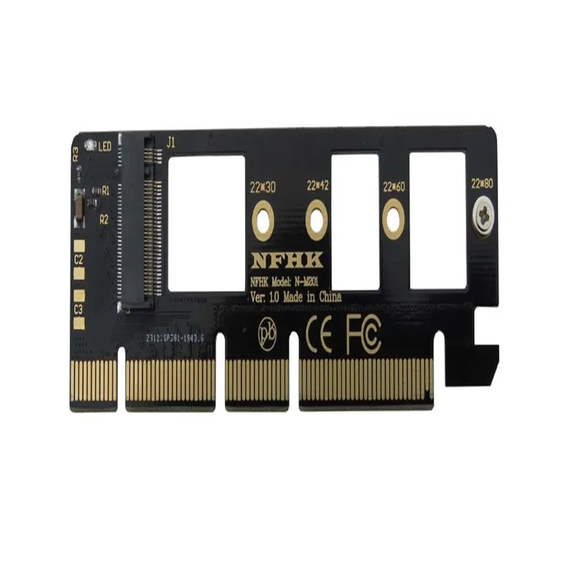 Tarjeta adaptadora PCIe 3,0x4x8x16 A PCIe NVMe M.2 SSD