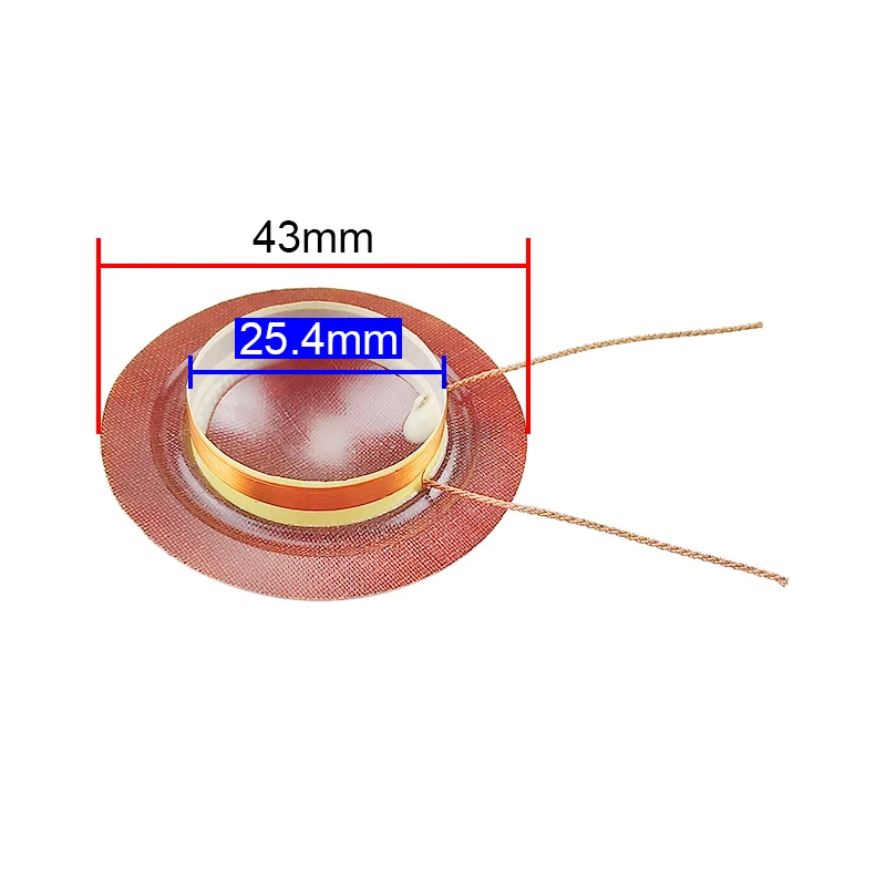 GHXAMP 1 Cal 25.4mm głośnik wysokotonowy cewka drgająca Horn żywica Film cewki naprawy HP50 ferrytowy Treble Audio akcesoria DIY 2 sztuk