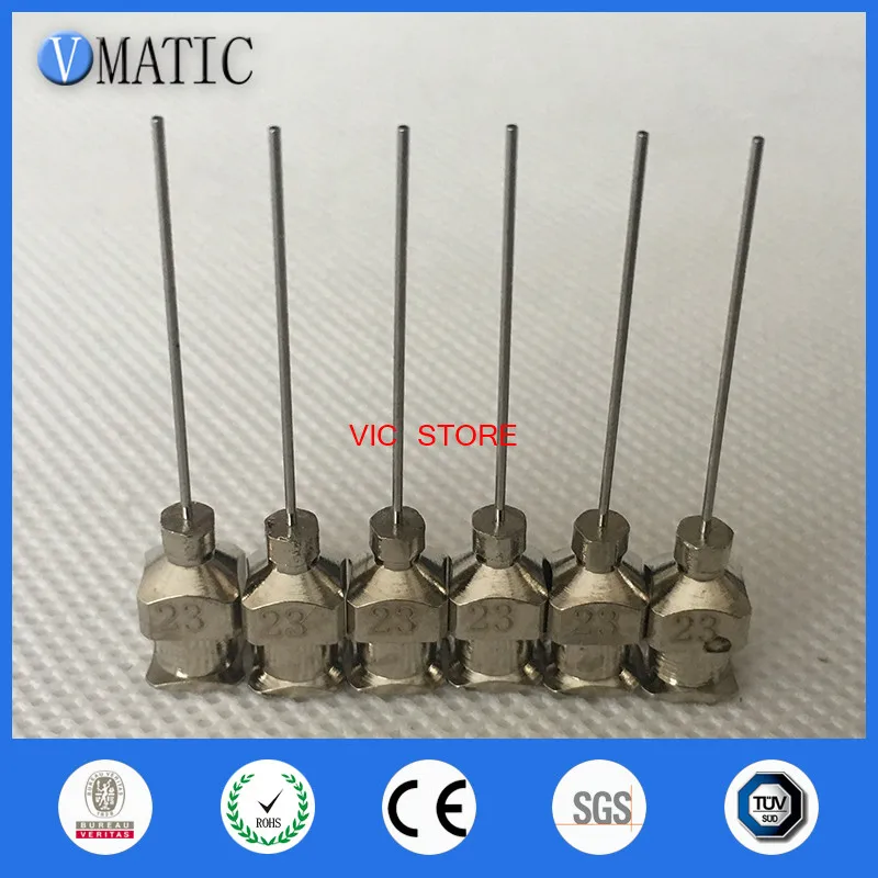 Free Shipping 12Pcs 1 Inch Tip Length 23G Blunt Stainless Steel Dispensing Syringe Needle Liquid Dispenser Needle