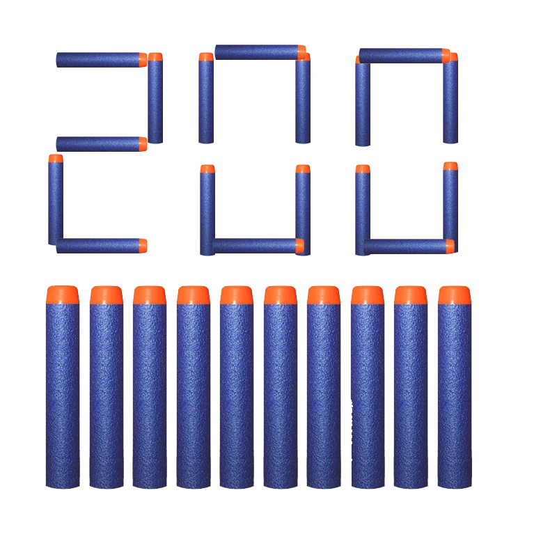 200pcs Refill Darts For Bullets Soft Hollow Hole Head 7.2cm Refill Darts Toy Gun Bullets Blasters Kids Guns Accessories