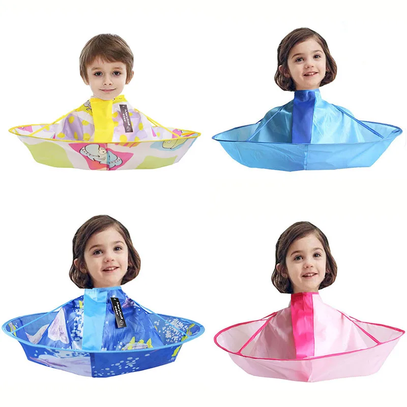 Children boys and girls DIY hair cutting cloak cloak wrapped hair shaving apron hairdressing barber household cleaning protector