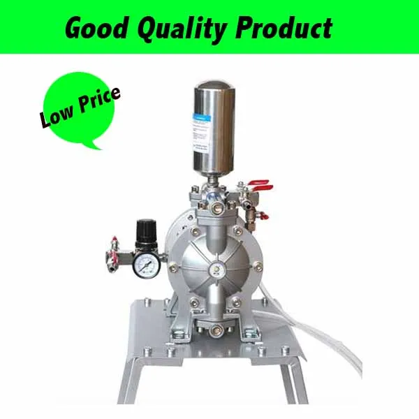 A-15A Mini Pneumatic Double Diaphragm Paint Pump Electric Ink Pump Aluminum Alloy Material Spray Paint Diaphragm Pump