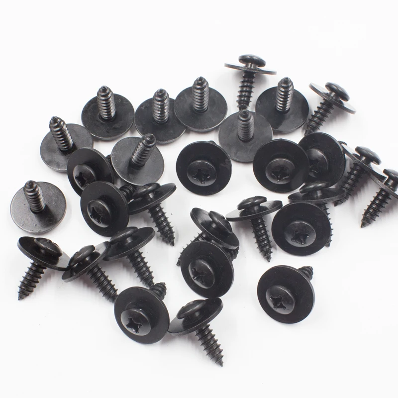 10x Cross self tapping Phillips Screws M5 M6 Metal Rivet Fastener Fixed Auto Car Body Fender Screws