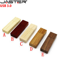 JASTER USB 3.0 Wooden memory Stick usb flash drive pen drive pendrive 4GB 16GB 32GB 64GB U disk wedding gift free custom logo