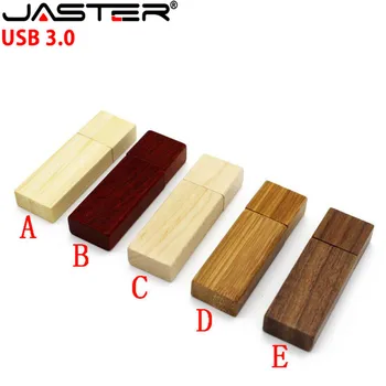 JASTER USB 3.0 Drewniany pendrive pendrive pendrive 4GB 16GB 32GB 64GB U dysk prezent ślubny bezpłatne niestandardowe logo