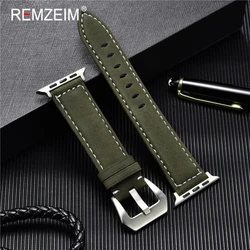 Vintage Leather Watch Band for Apple Series 8/7/6/SE/5/4/3/2 Watch Strap 41mm 40mm 38mm for iwatch Men Watchbands 45mm 44mm 42mm