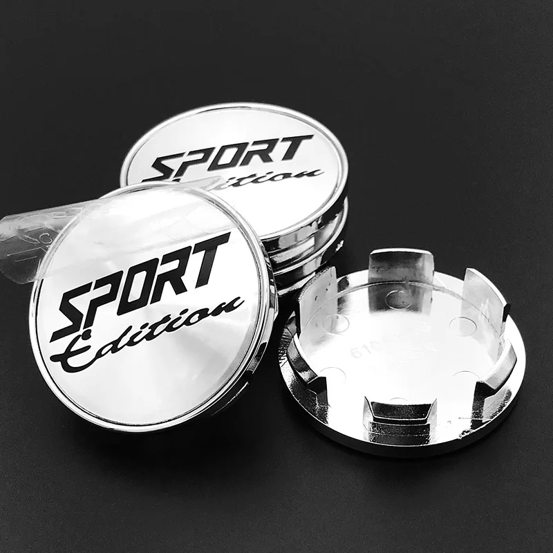 4pcs/lot 53mm O.D 48mm I.D SPORT Edition Car Wheel Center Caps Rim Hub Cap Dust-proof Cover