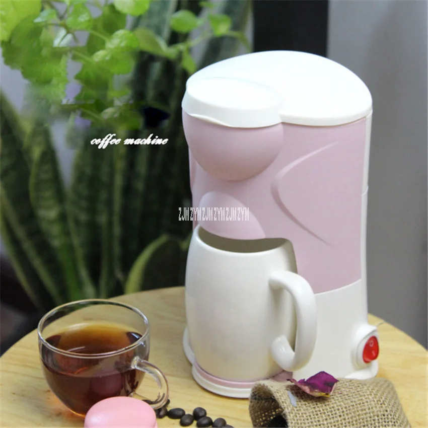 CM-801 Household Food Grade Pp Electric Coffee Maker Portable Full Automatic American Coffee Machine Small Tea Making Machine