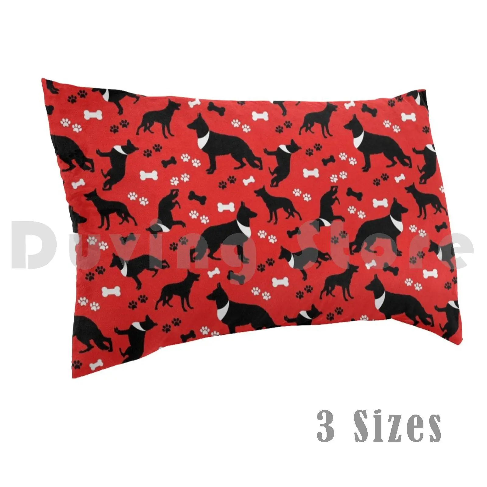 German Shepherd Heart Dog Breed Pillow Case DIY 50*70 Shepherd German Shepherd Shepherds Dogs Dog Shepard Heart