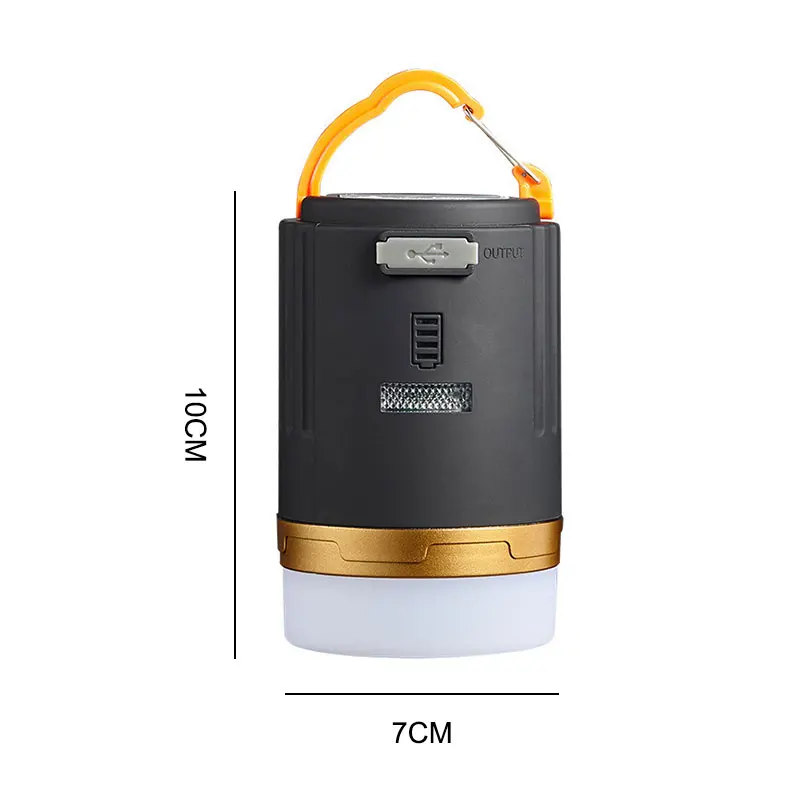 Luz LED colgante para acampar, lámpara de tienda recargable por USB, linterna magnética IPX5 como banco de energía de emergencia para barbacoa,