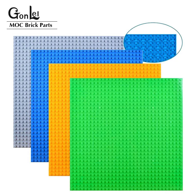 NEW Building Blocks 32x32 Dots Double-sided Baseplates Bricks DIY Colorful Pillars 16x32 Base Plate Compatible with Small Partic