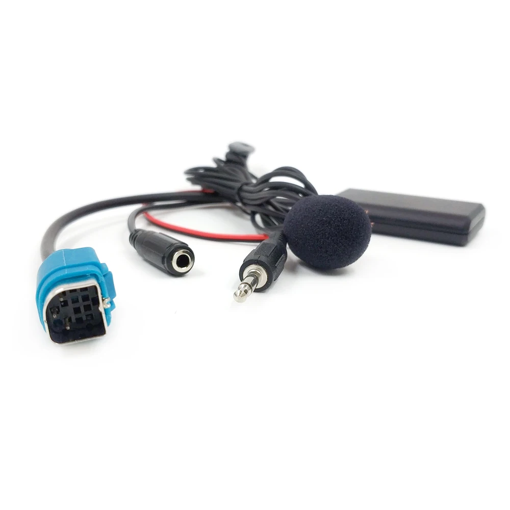 Biurlink Car Radio KCE-237B Full Speed AUX Input Replacement 3.5MM Audio MP3 Bluetooth 5.0 Microphone Adapter for Alpine