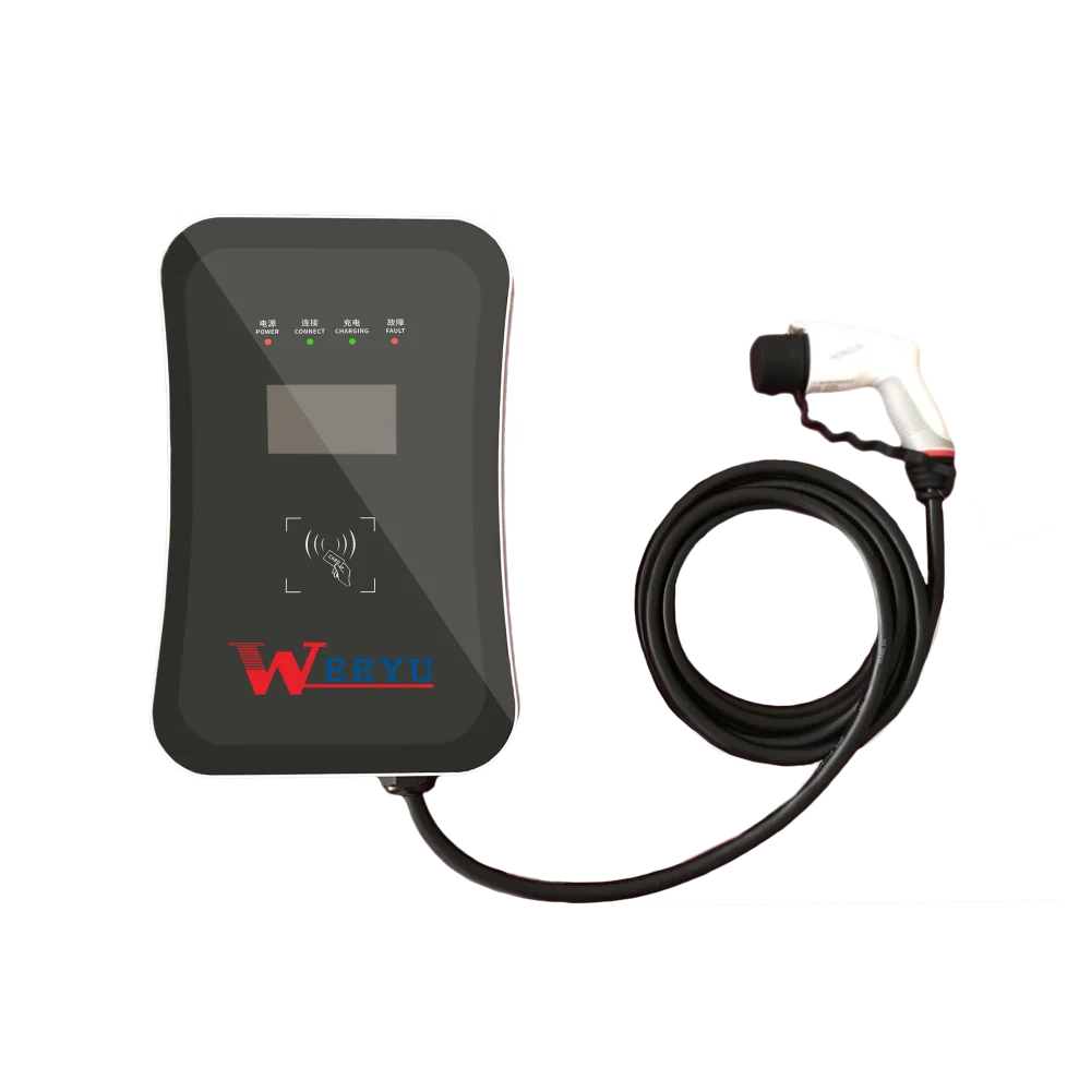 WEEYU New Design 7kw EV Charger  with Type 2  cable for EVSE Car Charging Station