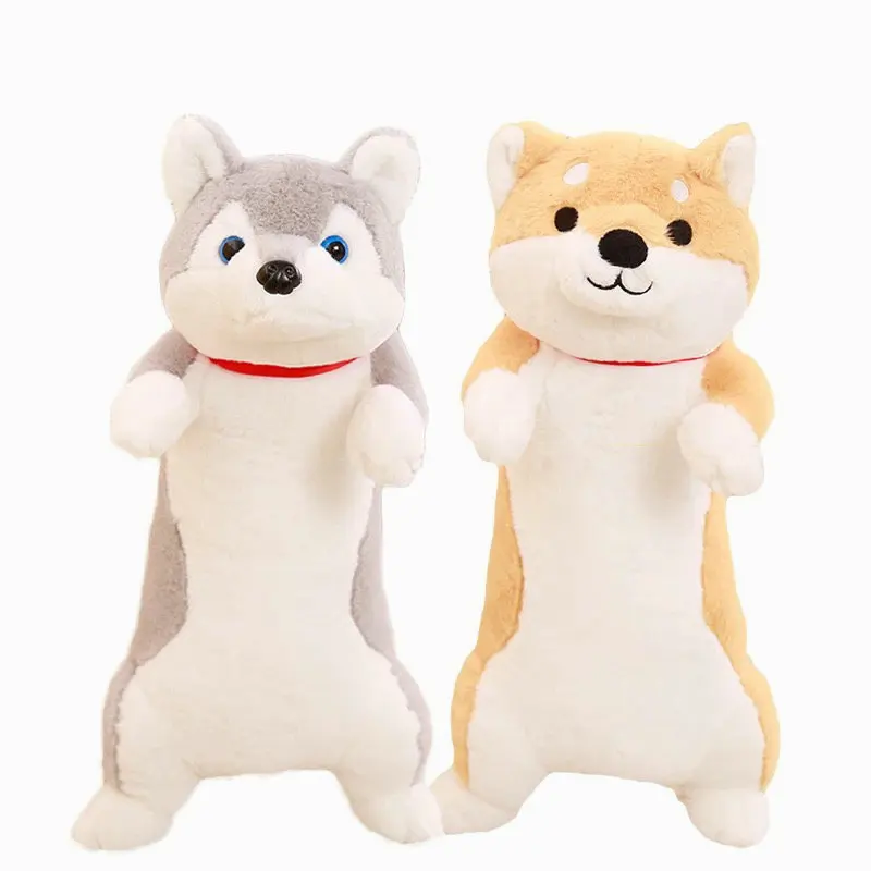 

Adorable Shiba Inu Dog Pillow Stuffed Animals Husky Plush Doll toys Cartoon Hug Pillow long Nap Sleeping Pillow bed Cushion Gift