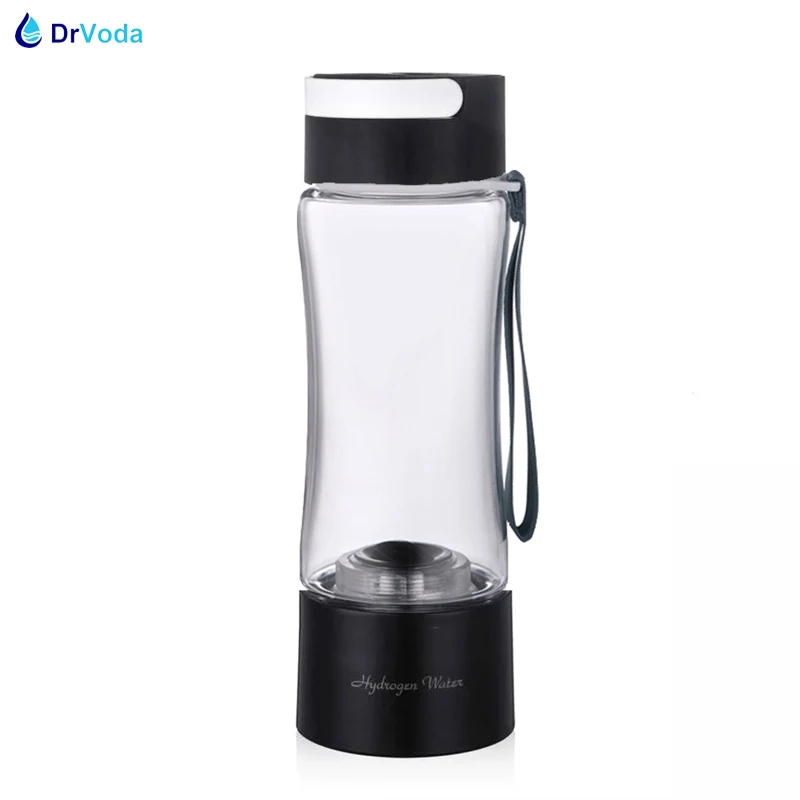 

SPE Rich Hydrogen Generator Water Ionizer Bottle DuPont PEM Titanium 3/10 min Electrolysis Breathe Pure H2 Gas