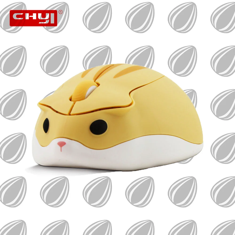 

CHYI 2.4G Wireless Mouse Cute Hamster Design Mause 1200 DPI USB Mini Optical Computer Mice For Girl Kids Gift Laptop Notebook