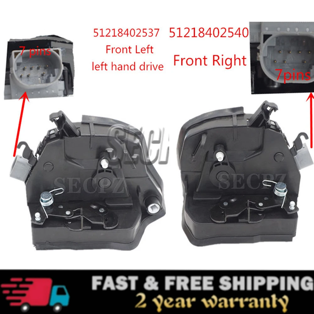 

1PCS/2PCS 51218402540 51218402537 937-856 Front Left Front Right Integrated Door Lock Actuator Motor For BMW E53 X5