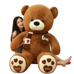 Huggable คุณภาพสูง 4 สีตุ๊กตาหมีผ้าพันคอตุ๊กตาสัตว์ตุ๊กตาหมีตุ๊กตาหมีตุ๊กตาของเล่นตุ๊กตาหมอนเด็กคนรักวันเกิดเด็กของขวัญ