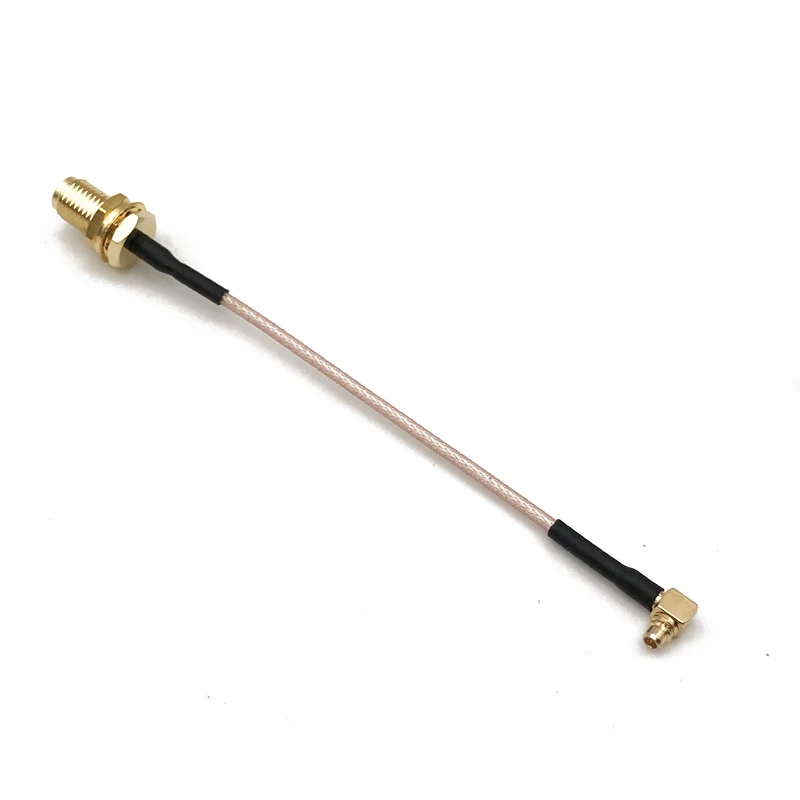 Cabo de conexão MMCX para SMA Antena, RP-SMA Antena, 10cm para RC FPV Drone Part, Transmissor de vídeo 5.8G