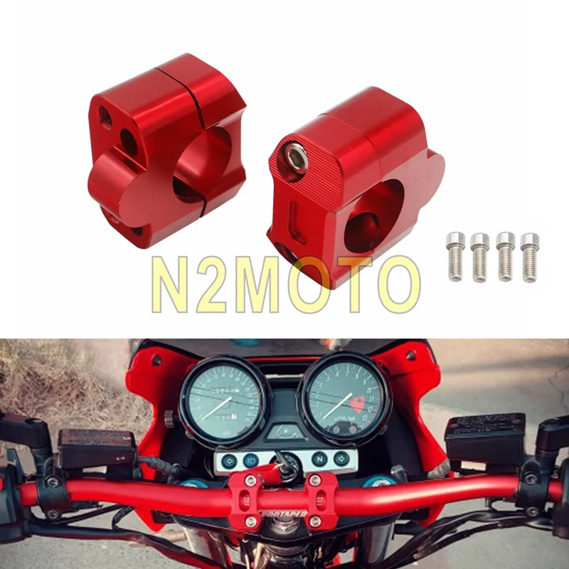 2pcs 20mm Rise Universal 22MM 28MM Motorcycle Handlebar Riser Handle Bar Riser Adapter Riser 7/8