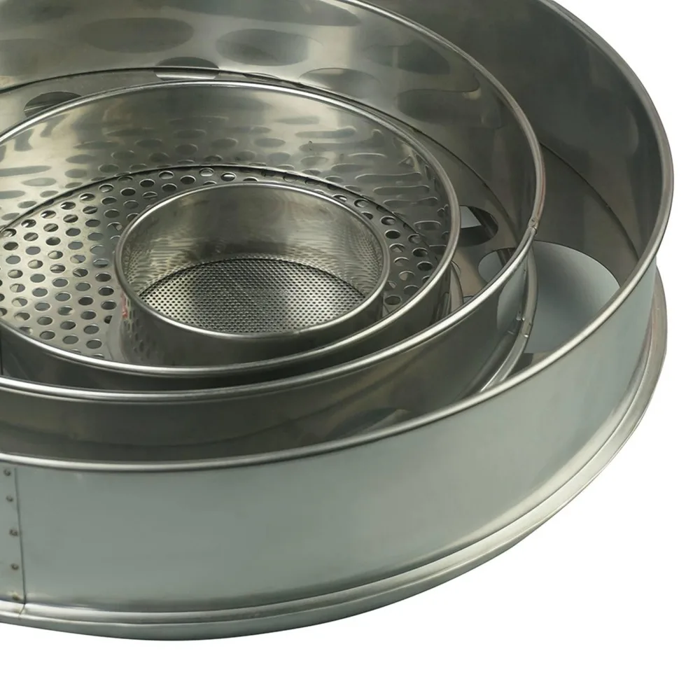 Dia 10cm 1mm Zu 9,5mm Loch 304 Edelstahl Runde Mesh Labor Test Sieb Für Kaffee Gewesen blueberry Schraube – Detail 4