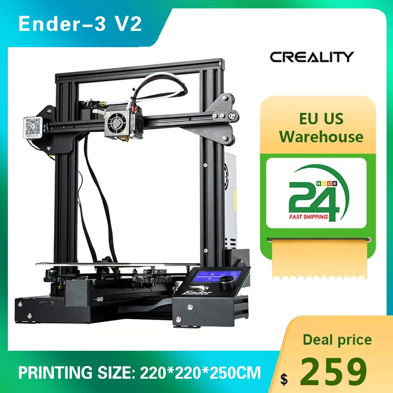 Creality – imprimante 3D Ender-3 PRO, KIT d'installation autonome, Structure intégrée, carte mère silencieuse, mise à niveau, reprise d'impression, Impresora