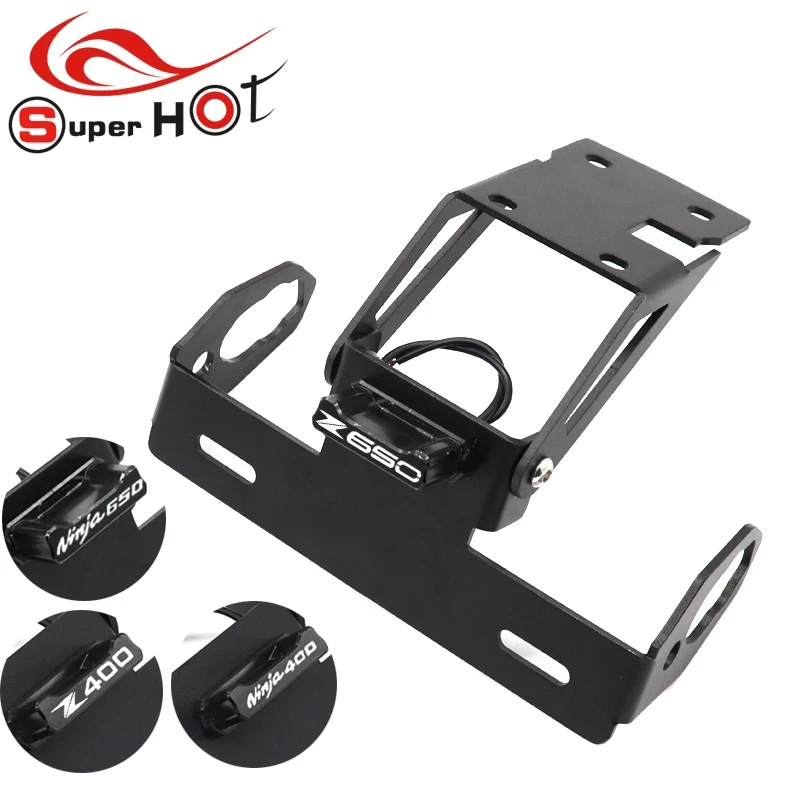 

Для Kawasaki NINJA400 NINJA650 NINJA 400 650 Z 400 650 Z400 Z650 аксессуары крыло Устранитель регистрационный номерной знак держатель