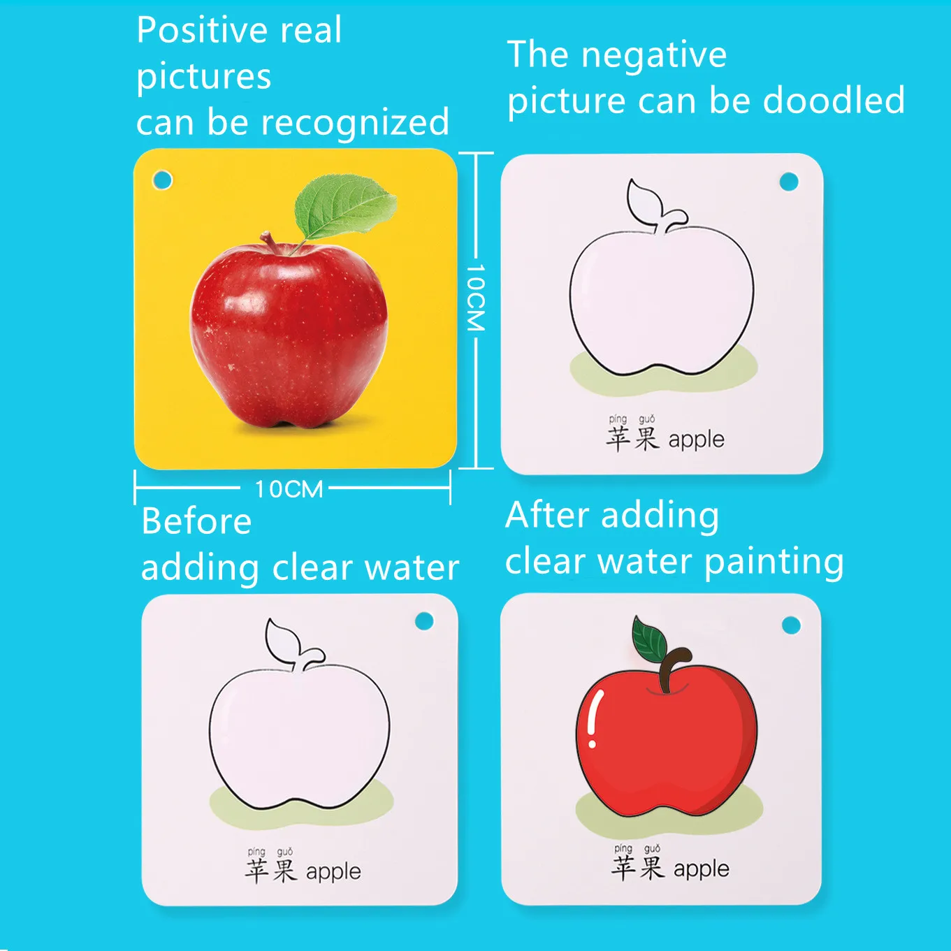 كتاب رسم مائي سحري جديد قابل لإعادة الاستخدام من مونتيسوري للأطفال، لوحة رسم للتلوين، ألعاب تعليمية