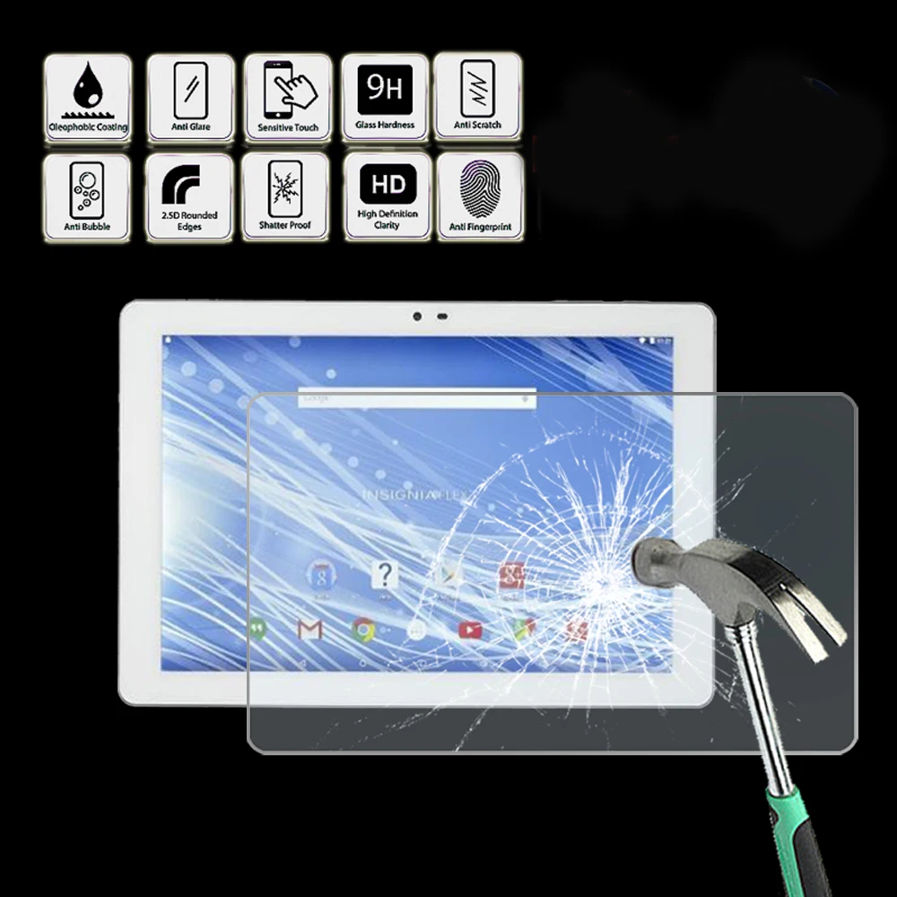 

Для INSIGNIA Flex 10,1 "NS-P10A6100-планшет закаленное Стекло Экран Защитная крышка Экран пленка защитная крышка