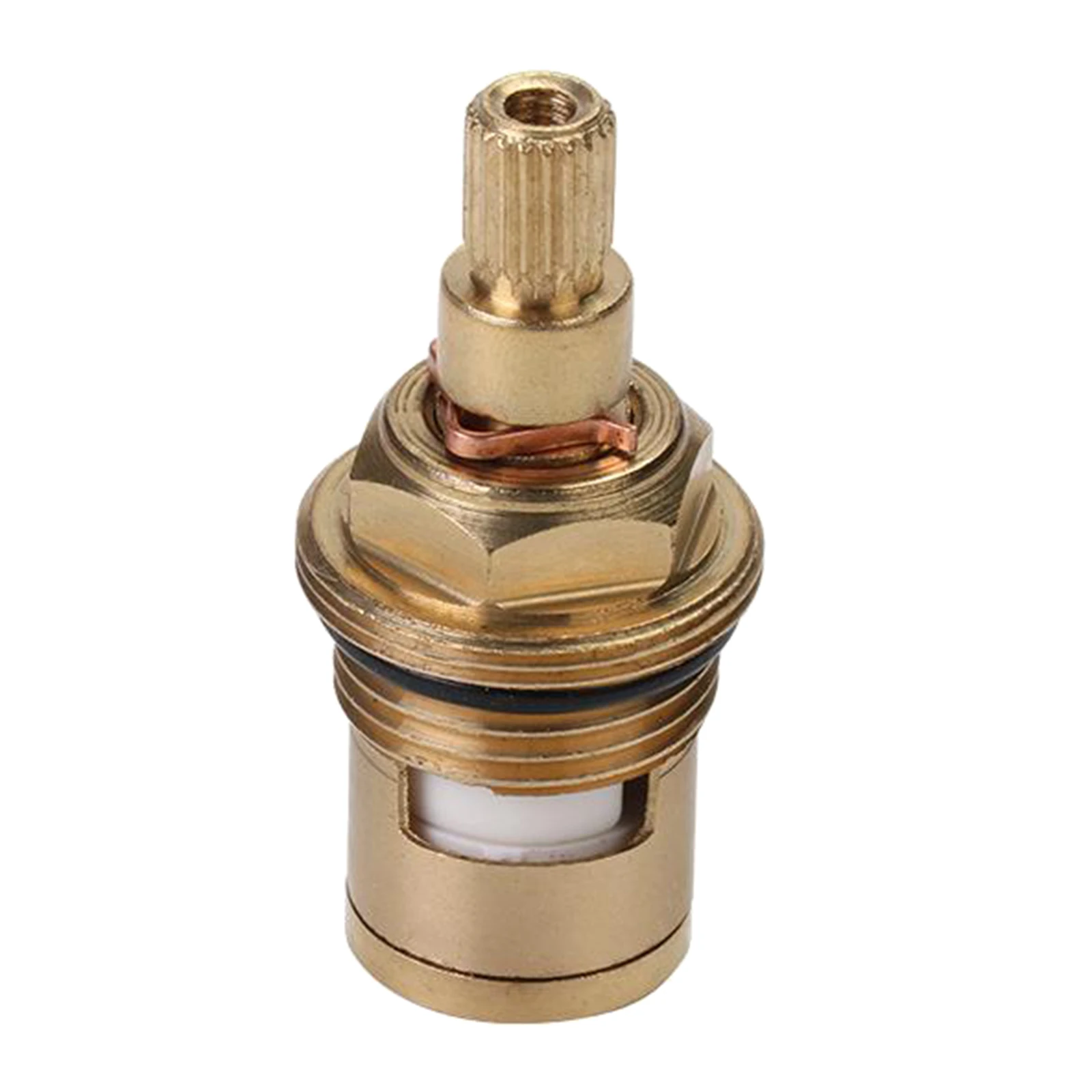 Universal Replacement Tap Valves Brass Ceramic Disc Cartridge Inner Faucet Valve for Bathroom, Clockwise or Anti-clockwise