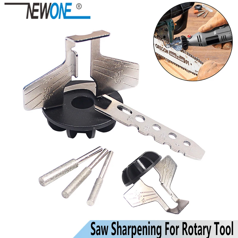 

NEWONE Saw Sharpening Attachment Sharpener Guide Drill Adapter Dremel Style Drill Rotary Mini Drill Power Tool Accessories Set